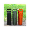 AOTU Waterproof Aluminum Alloy EDC Survival Pill Box Case Medicine Bottle Holder Container - Random Color