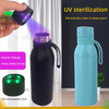 700ml UV Sterilization Cup BPA-Free Water Bottle Purifier Cup Kettle for Hiking Camping Travel - Black
