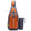 Men Women Chest Crossbody Bag Sling Backpack Travel Sports Gym Daypack Shoulder Bag - Orange
