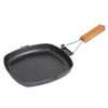 Nonstick Coating Frying Pan Camping Cookware Iron Steak Pot for Outdoor Kitchen Equipment Gear (No FDA Certificate, BPA-free) - Size: L