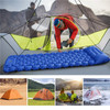 Camping Mat Ultralight Inflatable Sleeping Mattress Waterproof Sleeping Pad Folding Single Bed with Air Pillow - Orange