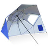 Sun and Rain Canopy Umbrella Sun Shade Umbrella for Fishing Camping Park Beach Sports Event - Blue