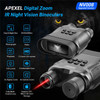 APEXEL APL-NV008 12X Digital Zoom IR Night Vision Binoculars 2.3" LCD Screen Multi-layer Coated Night Vision Device with 5 IR Level Adjustable