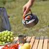 WIDESEA WSKT-11R 1.1L Camping Teapot Camp Water Cooking Tool Family BBQ Hiking Kettle (BPA-free, No FDA Certification)