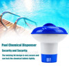 Tasteless Floating Tablet Spa Chemical Dispenser Non-toxic Floating Pool Chlorine Dispenser Chemical Holder for 1.5 inches Chlorine Tablets Adjustable Flow Vents for Increased Control