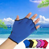Webbed Swimming Gloves Swimming Diving Training Paddles Water Resistance Hand Paddles - Black/L