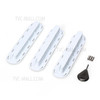 3Pcs Future Tri Fins Box Plugs Fin Base SUP Screw Surf Fins Plugs Set Extra Fin Key Fin Screws - White