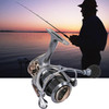 DEUKIO HS5000 6.7:1 5+1BB Spinning Fishing Reel Shallow Spool