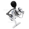 HC7000 6+1BB 5.2:1 Spinning Fishing Reel with Aluminum Spool Automatic Folding - White