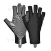 1 Pair Half Finger Gloves Stretchy Anti-Slip Gloves for Outdoor Cycling Hiking Driving - Black/M
