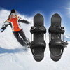Upgraded Version Adjustable Mini Ski Skates Short Ski Boots Snowboards Outdoor Skiing Accessories - Free Size