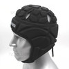 WOSAWE BL329 Football Soccer Baseball Goalkeeper Helmet Rugby Sports Adjustable Safety Head Cap Protector - Black, M