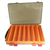 Double-sided 14 Grids Fishing Lure Box PP Storage Tackle Box - Orange