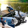9+1 BB Fishing Reel Dual Brake System Spinning Reel with Interchangeable Handle Fishing Tool - LJ3000