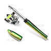 Fiberglass + Carbon Portable Pen Fishing Rod Mini Pocket Fishing Rod with Spinning Kit - Type 4/1.4m
