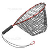 Fishing Net Soft Aluminum Fish Landing Net Silicone Coated Mesh Net for Safe Fish Catching