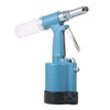 Industrial Pneumatic Rivet Gun Heavy Duty Air Riveter Gun Self-plugging Riveting Tool with 4 Nosepieces - Type 1/Blue