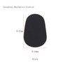 10PCS For Saxophone Clarinet Mouthpiece Silicone Pads Patch Cushion 0.5mm Thick Pad - Black