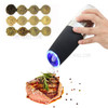 Electric Gravity Pepper & Salt Grinder with LED Light Kitchen Grinding Tool