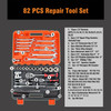 82Pcs Car Repair Tool Box Set Torx Wrench Tool Box Set Wrench Tools Kits