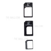 4 in 1 CMZWT Nano SIM to Micro SIM / Standard SIM Card Adapter & Eject Pin for iPhone SE 5s 5c 5 4s 4 iPad - Black