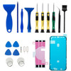 JF-8182 21 in 1 Portable Precision Screwdriver Set for iPhone 11 Pro 5.8 inch Replacement Parts Battery Adhesive Tape Sticker + Middle Plate Frame Waterproof Adhesive Sticker Mobile Phone Repair Tool Kit