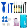 JF-8182 21 in 1 Precision Screwdriver Set for iPhone 13 Pro Max 6.7 inch Replacement Parts Battery Adhesive Tape Sticker + Middle Plate Frame Waterproof Adhesive Sticker Portable Mobile Phone Repair Tool Kit