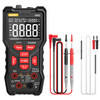ANENG AN82 PRO 9999 Counts Intelligent Digital Multimeter Auto Range Electrical Tester AC/DC Ammeter Voltage with 16-in-1 Test Line (VA Display Screen) - Black