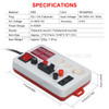 LED Power Lamp Tester Box Test Clamp Electric Power Meter for Bulb Lamp Electric Parameter Measurement - EU Plug