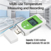 Temperature Data Logger 32000 Points USB Temperature Data Recorder PDF / CSV Data Report Export