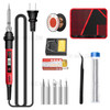 ANENG SL102 12Pcs 60W Fast Heating Design Electric Soldering Iron Kit with Replaceable Welding Head Set - US Plug