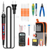 ANENG SL103 26Pcs 60W LCD Display Temperature Adjustable Electric Soldering Iron Kit with Digital Multimeter - US Plug