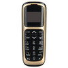 V2 Single SIM 0.66 inch Mini Mobile Phone 260mAh Battery GSM 2G Bluetooth Cellphone - Gold