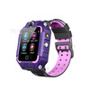TZ6F Children GPS WiFi LBS Location Tracker Voice Chat Dual Camera SOS Call 360° Rotatable Smart Watch - Purple