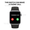 T55 1.54-inch Smart Watch HD Full-Touch Screen Bluetooth Call Health Monitor IP67 - Black/Black