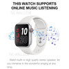 T55 1.54-inch Smart Watch HD Full-Touch Screen Bluetooth Call Health Monitor IP67 - Black/Black