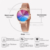 CIVO 8111 Fashion Hands Quartz Watches 3ATM Waterproof Anti-knock Business Watch with Mesh Band for Women - Rose Gold