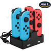 4 in 1 Charging Dock with 2-Port USB Hub for Nintendo Switch Joy-Con