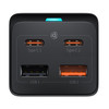 BASEUS GaN3 Pro Desktop Powerstrip AC+2 USB+2 Type-C Ports 65W CN Plug Power Strip with 1m Type-C to Type-C Cable - Black