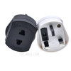 M6CA EU 2 Pin to UK Standard 3 Pin Plug Travel AC Adapter Built-in with 1A Fuse for Shaver - Black