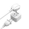NORTHJO Mini Size Travel Adapter Plug Socket UK Plug to US/AU/Japanese Plug