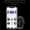 LFIT2S 1.47 inch HD Screen Smart Watch Waterproof Sports Bracelet Health Electric Wrist with Heart Rate Blood Pressure Blood Oxygen Monitoring Support Multi-Sport Mode - Black