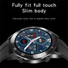 C2 1.3'' Round Screen Bluetooth Call Smart Watch Blood Oxygen Heart Rate Sleep Monitor Fitness Tracker for Men and Women (Silicone Strap) - Black