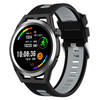 SK14 plus Waterproof Smart Bracelet Health Monitoring Sports Tracker Smartwatch with 1.3 Inch HD Screen (Silicone Strap) - Black