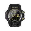 EX16S 5ATM Waterproof Bluetooth 4.0 Smart Sports Watch with TPU Watch Strap - Black