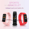 LEMONDA SMART C7 0.96 inch Smart Watch Heart Rate Sleep Health Monitor Sport Fitness Tracker IP67 Waterproof Smart Wristband - Black