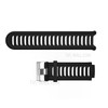 Metal Buckle Flexible Silicone Watch Band Replacement with Installment Tool Kit for Garmin Forerunner 910XT - Black