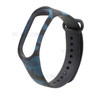 Camouflage Soft Silicone Watch Strap Band for Xiaomi Mi Band 3 - Blue