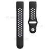 Two-color Soft Silicone Watch Band for Fitbit Charge 3 - Black