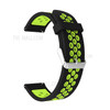 Two-color TPU Watch Band Replacement for Samsung Galaxy Watch Active - Black / Green